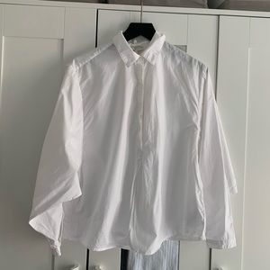 Joie White 3/4 Button Down Size Small